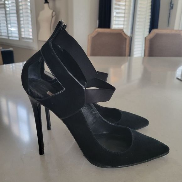 Gianmarco Lorenzi High Heel Pump Black Suede 39 - Picture 4 of 11